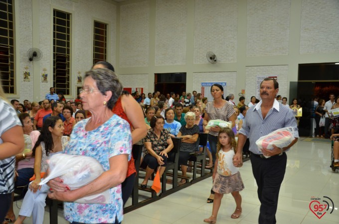 Missa inaugural da paróquia Santo André, em Dourados
