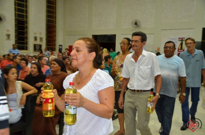 Missa inaugural da paróquia Santo André, em Dourados