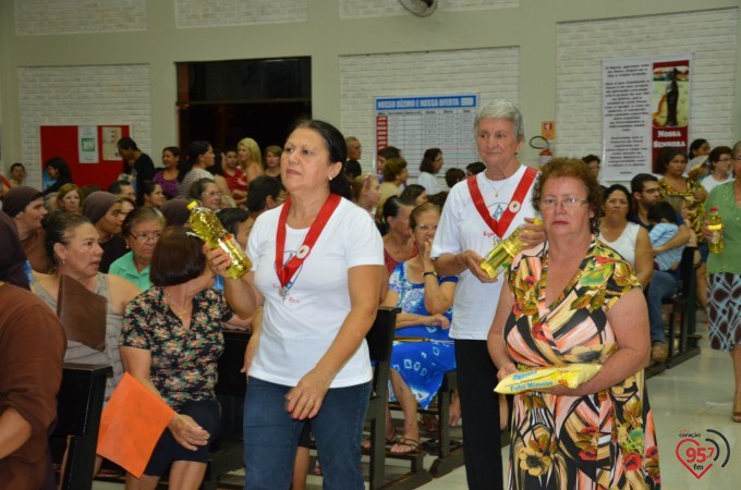 Missa inaugural da paróquia Santo André, em Dourados