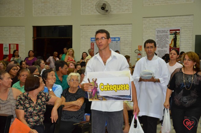 Missa inaugural da paróquia Santo André, em Dourados