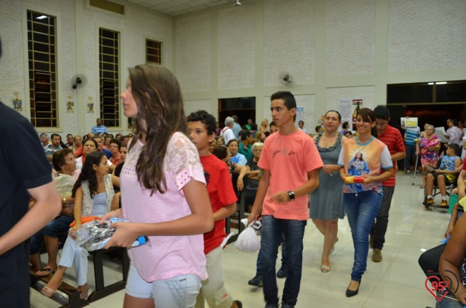 Missa inaugural da paróquia Santo André, em Dourados