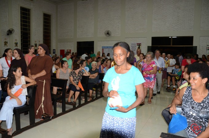 Missa inaugural da paróquia Santo André, em Dourados