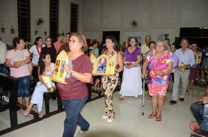 Missa inaugural da paróquia Santo André, em Dourados