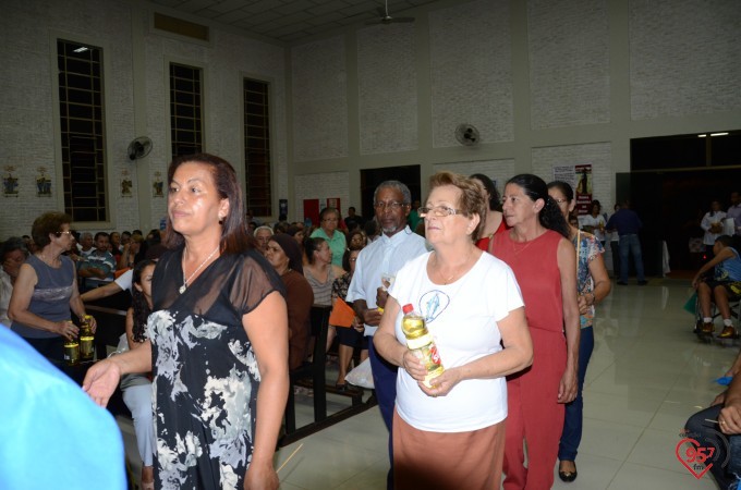 Missa inaugural da paróquia Santo André, em Dourados