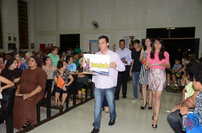 Missa inaugural da paróquia Santo André, em Dourados