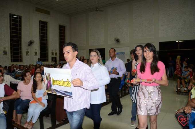 Missa inaugural da paróquia Santo André, em Dourados