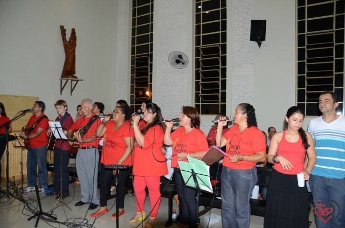 Missa inaugural da paróquia Santo André, em Dourados