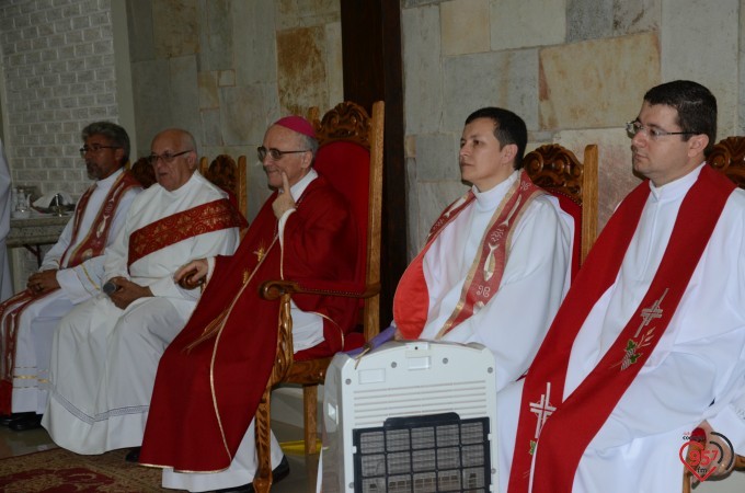 Missa inaugural da paróquia Santo André, em Dourados