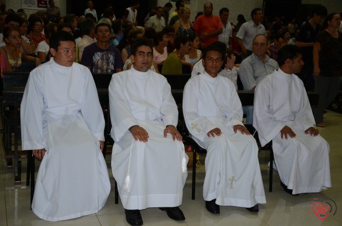 Missa inaugural da paróquia Santo André, em Dourados