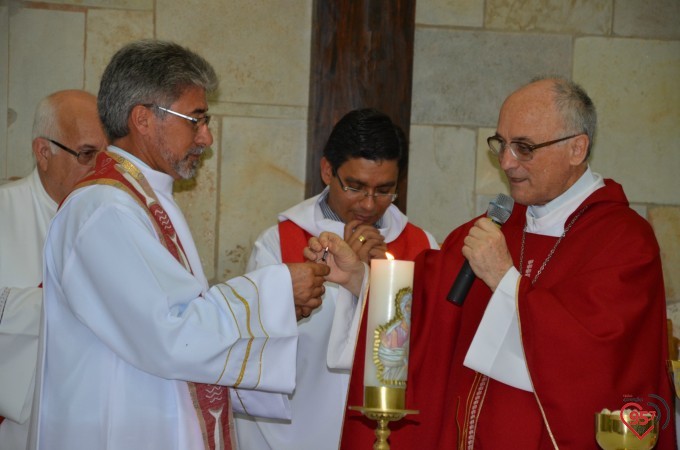 Missa inaugural da paróquia Santo André, em Dourados