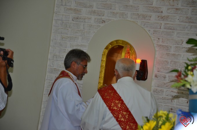 Missa inaugural da paróquia Santo André, em Dourados