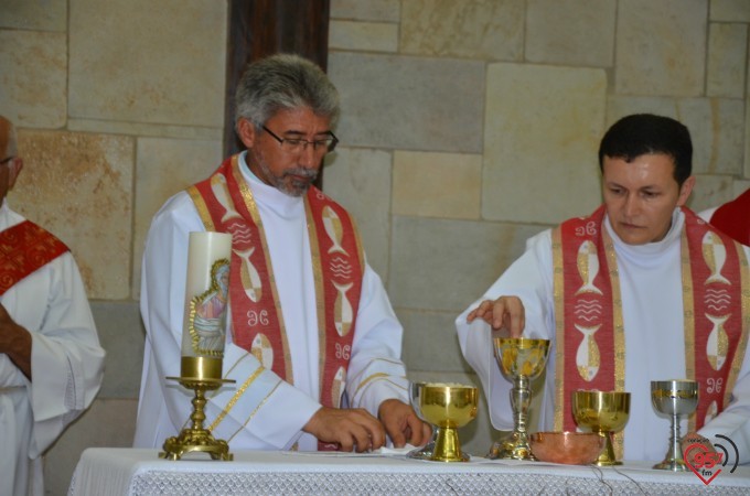 Missa inaugural da paróquia Santo André, em Dourados