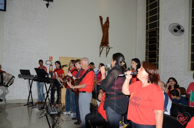 Missa inaugural da paróquia Santo André, em Dourados