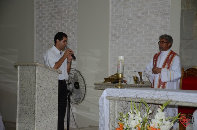 Missa inaugural da paróquia Santo André, em Dourados