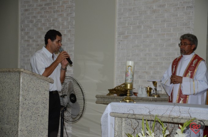 Missa inaugural da paróquia Santo André, em Dourados