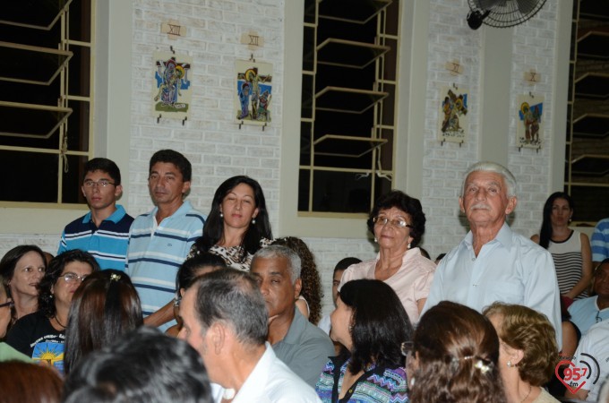 Missa inaugural da paróquia Santo André, em Dourados