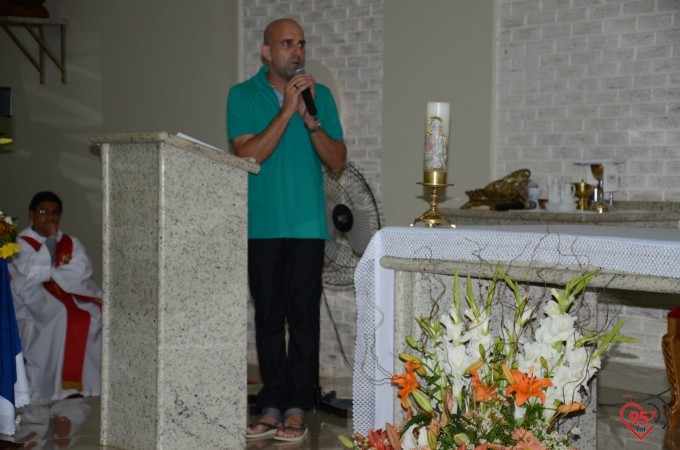 Missa inaugural da paróquia Santo André, em Dourados