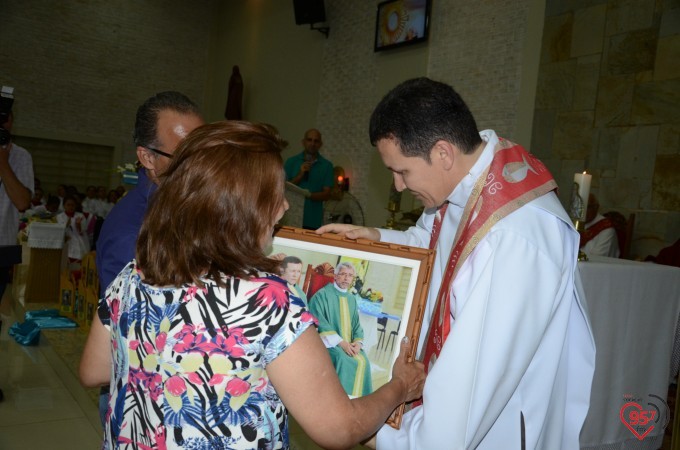 Missa inaugural da paróquia Santo André, em Dourados