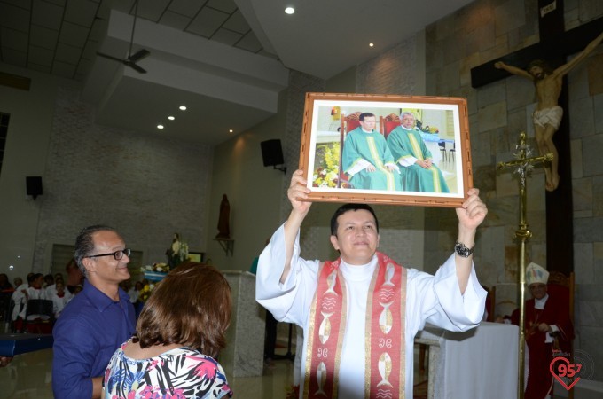 Missa inaugural da paróquia Santo André, em Dourados