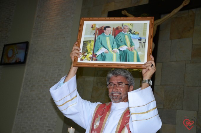 Missa inaugural da paróquia Santo André, em Dourados