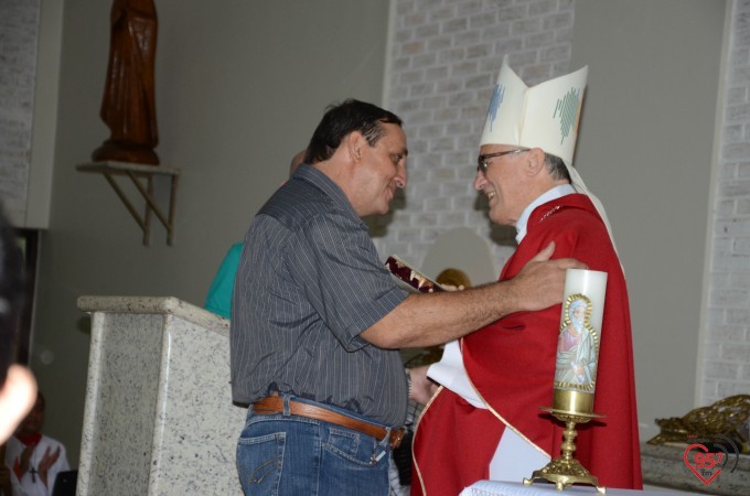 Missa inaugural da paróquia Santo André, em Dourados