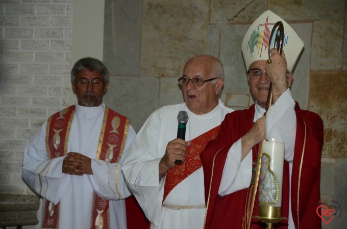 Missa inaugural da paróquia Santo André, em Dourados