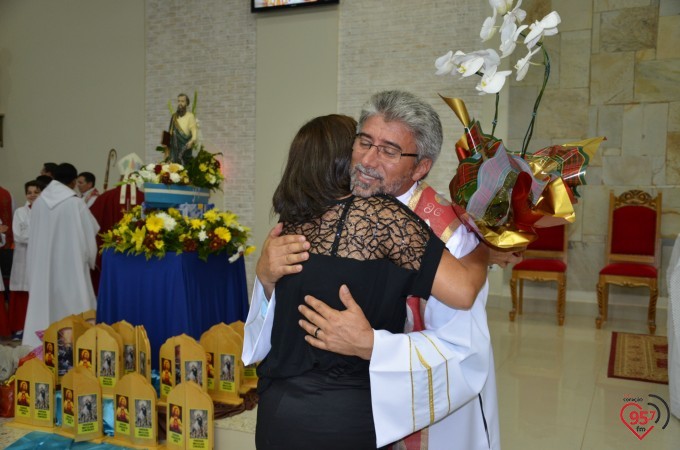 Missa inaugural da paróquia Santo André, em Dourados