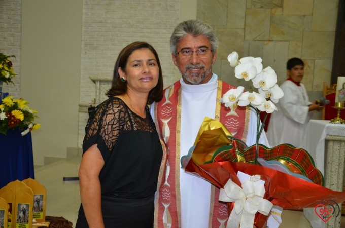 Missa inaugural da paróquia Santo André, em Dourados