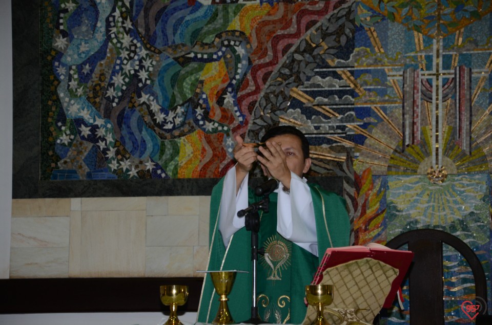 Padre Crispim - missa da família no dia do seu aniversário