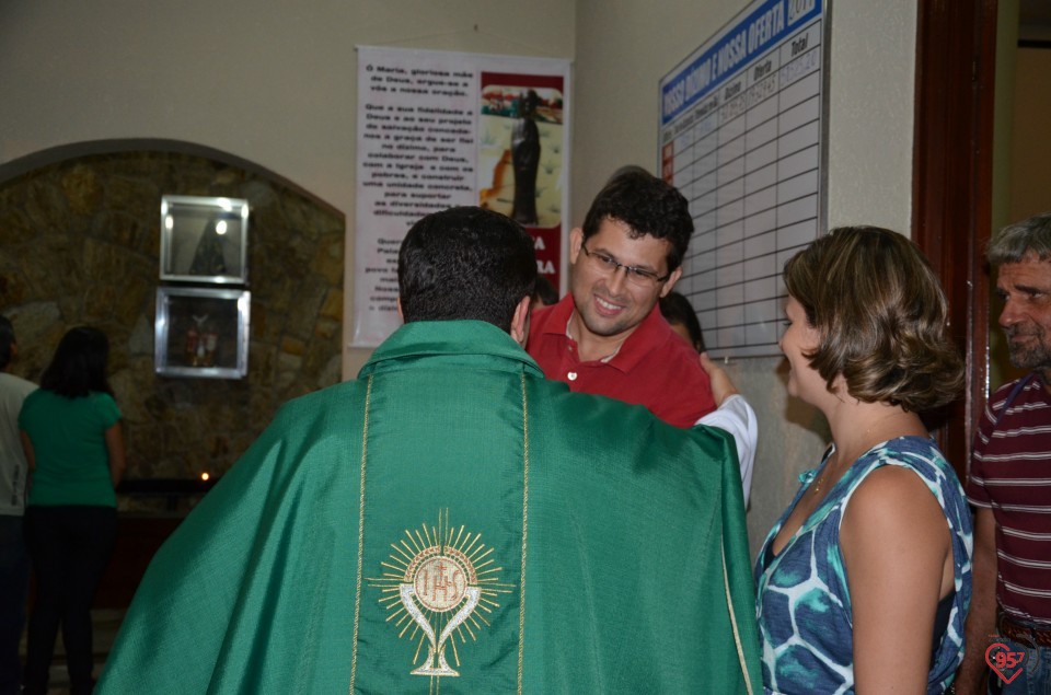 Padre Crispim - missa da família no dia do seu aniversário