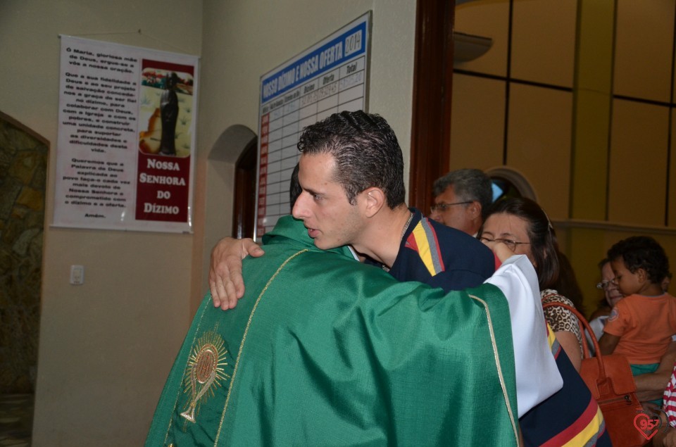 Padre Crispim - missa da família no dia do seu aniversário