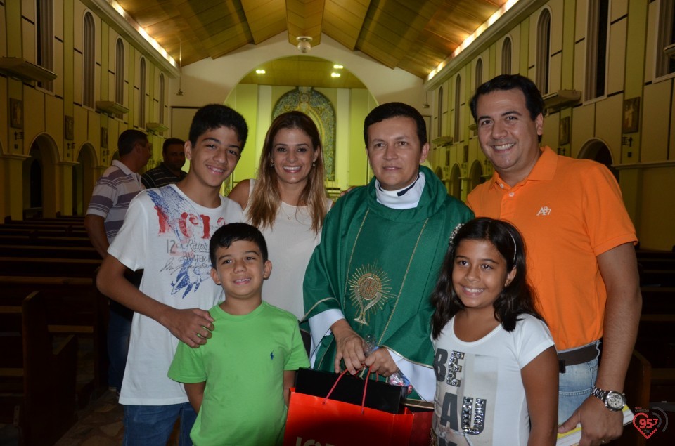 Padre Crispim - missa da família no dia do seu aniversário