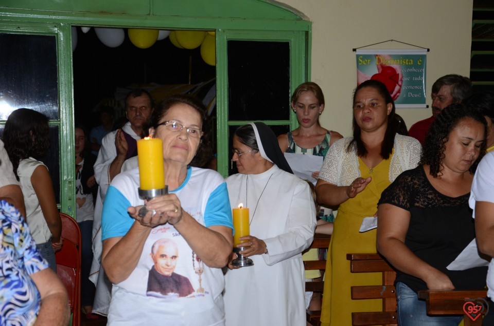 Relicário de São Luiz Orione visita capela no Potrerito