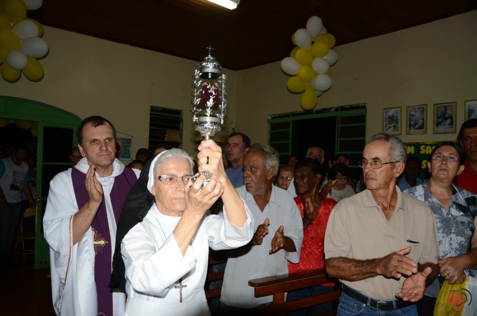 Relicário de São Luiz Orione visita capela no Potrerito