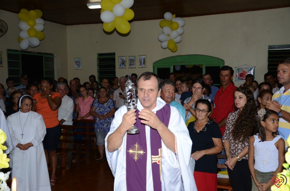 Relicário de São Luiz Orione visita capela no Potrerito