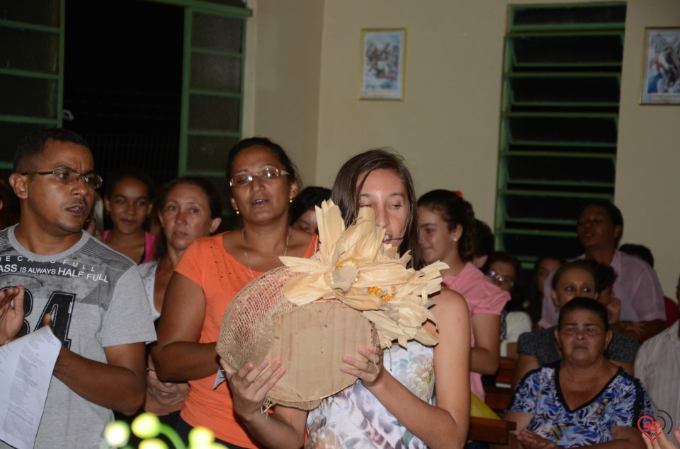 Relicário de São Luiz Orione visita capela no Potrerito