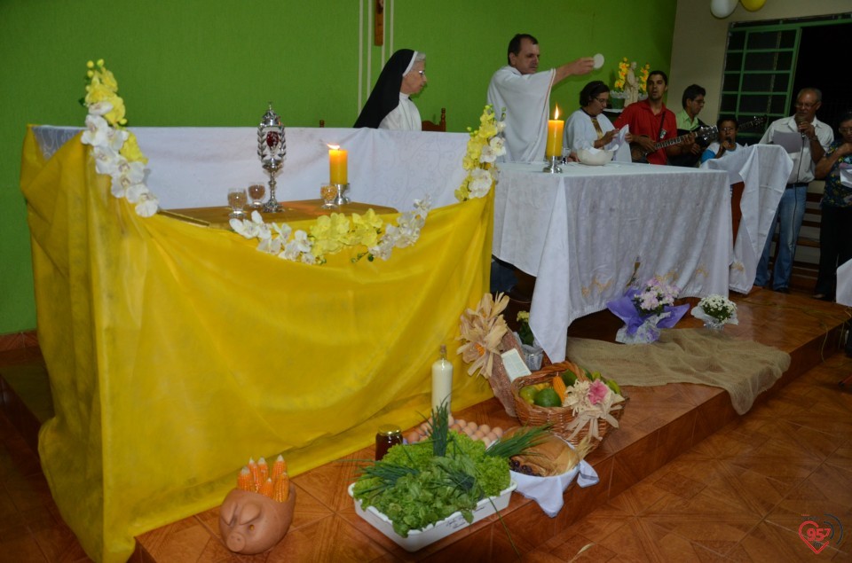 Relicário de São Luiz Orione visita capela no Potrerito