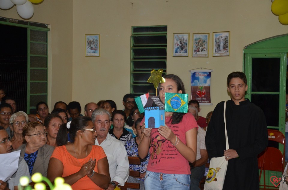 Relicário de São Luiz Orione visita capela no Potrerito