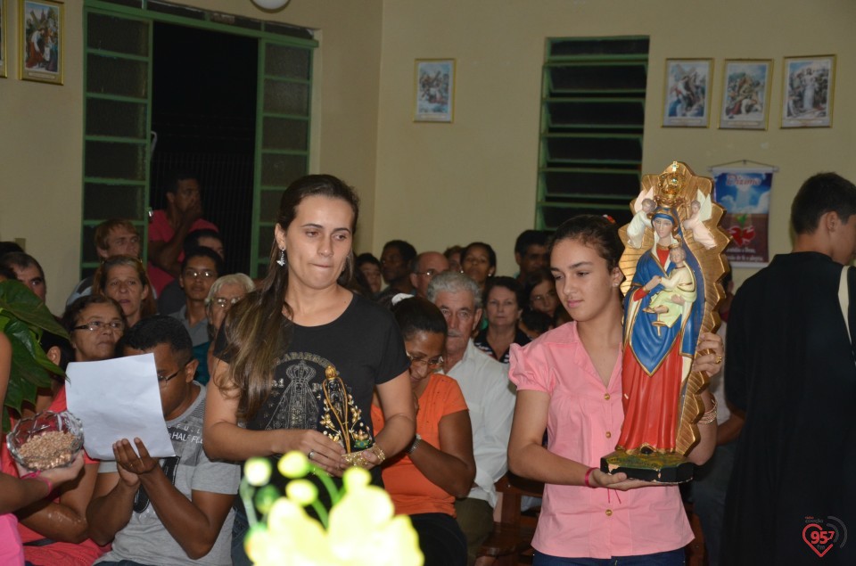 Relicário de São Luiz Orione visita capela no Potrerito