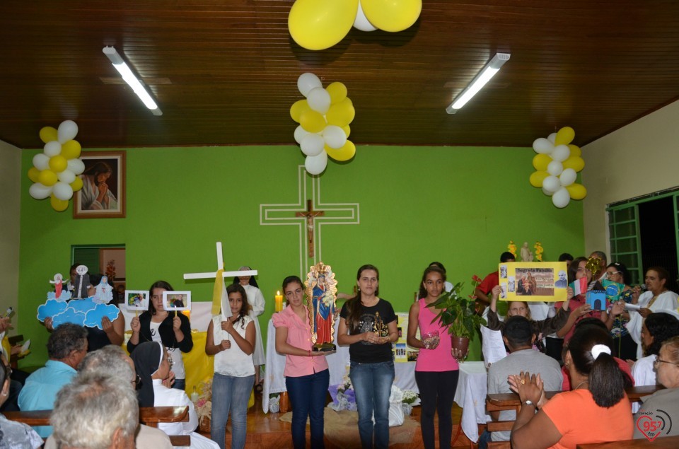 Relicário de São Luiz Orione visita capela no Potrerito