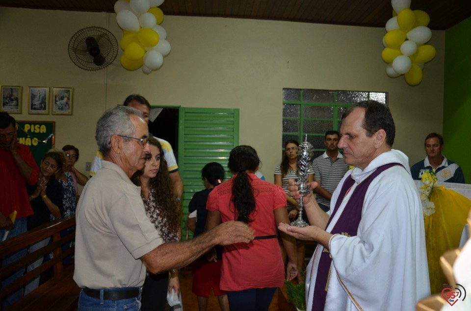 Relicário de São Luiz Orione visita capela no Potrerito