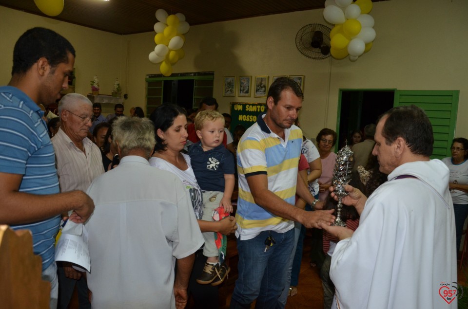 Relicário de São Luiz Orione visita capela no Potrerito