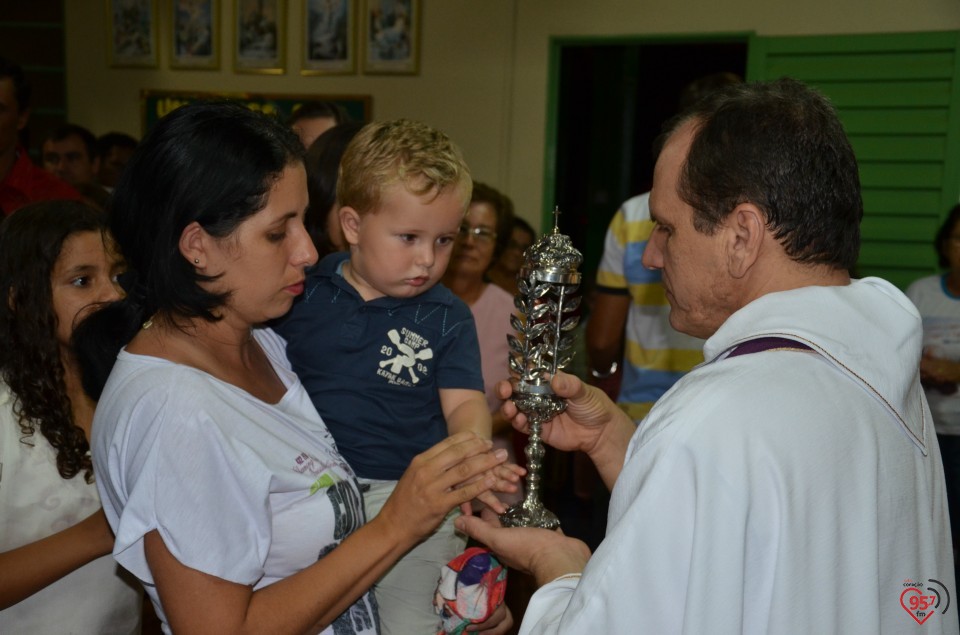 Relicário de São Luiz Orione visita capela no Potrerito