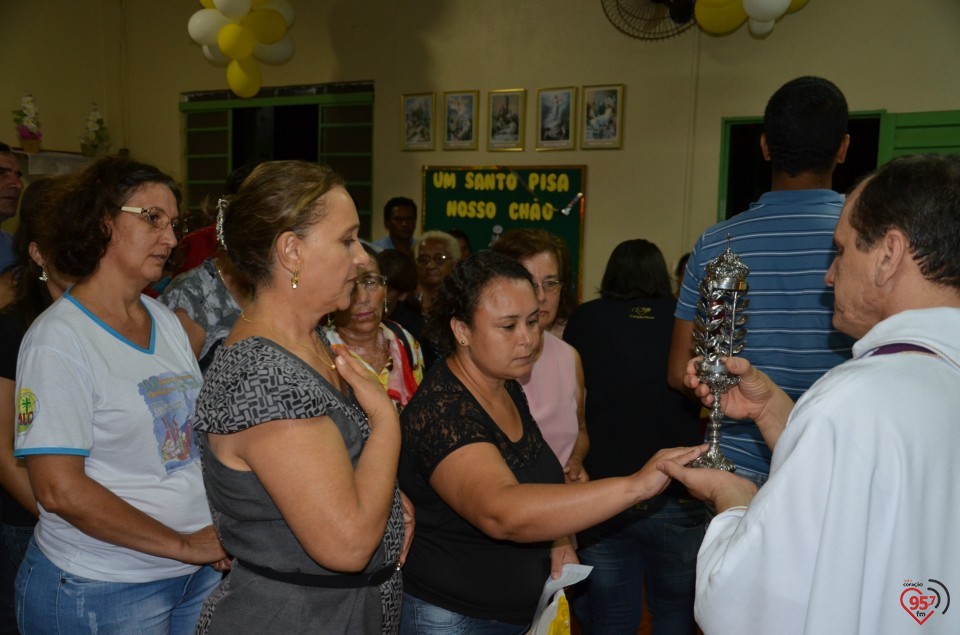 Relicário de São Luiz Orione visita capela no Potrerito