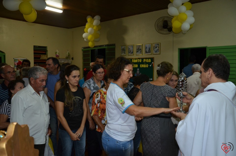 Relicário de São Luiz Orione visita capela no Potrerito