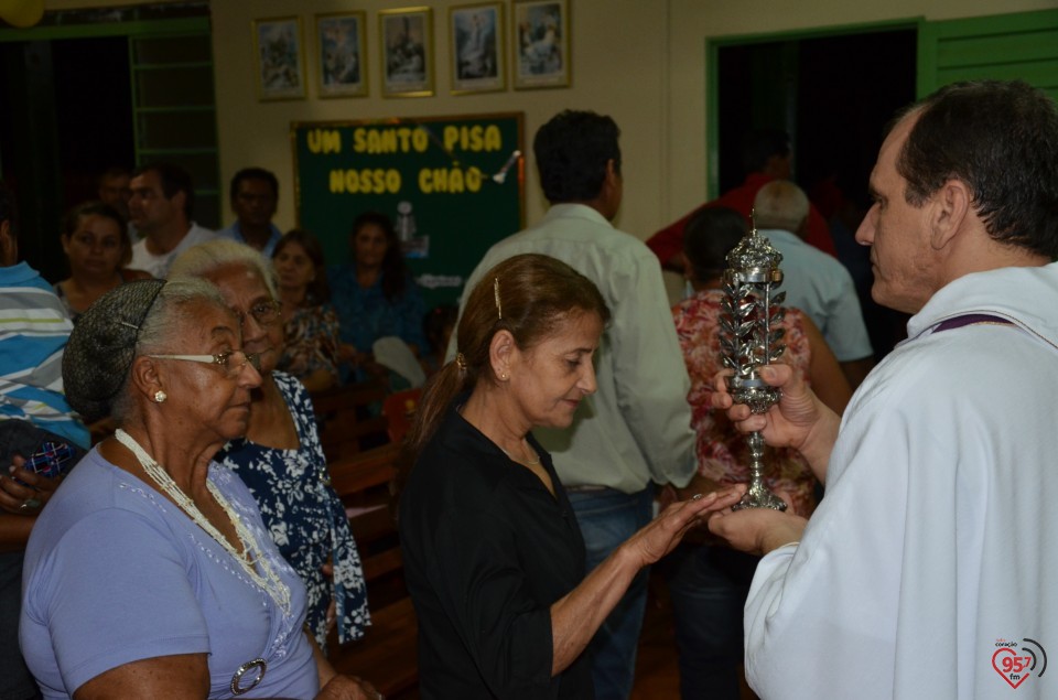 Relicário de São Luiz Orione visita capela no Potrerito