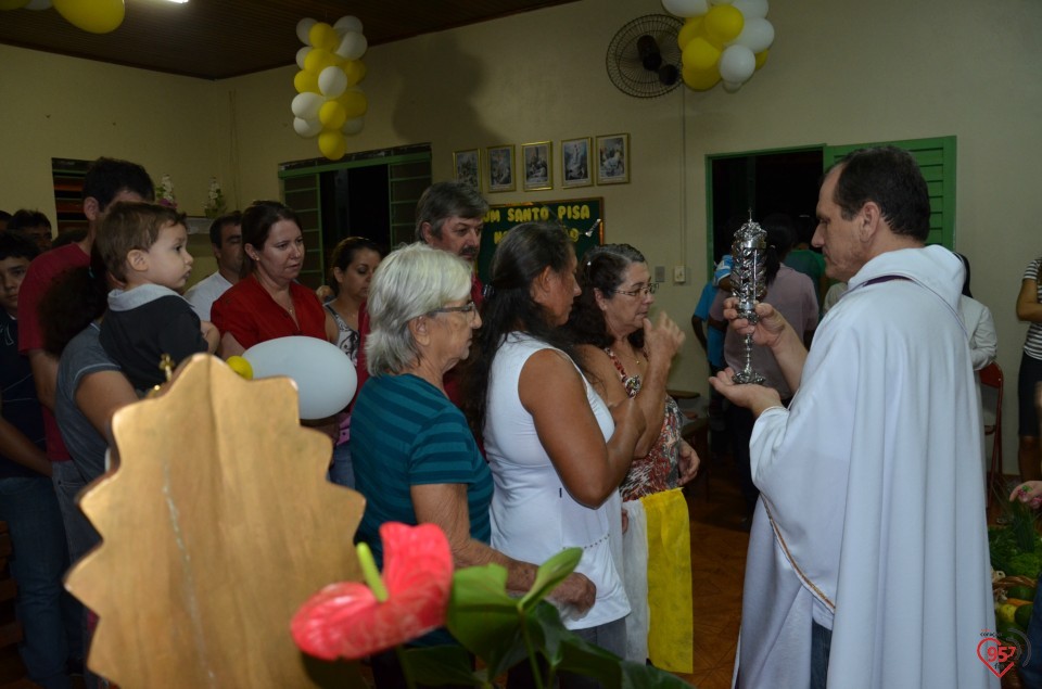 Relicário de São Luiz Orione visita capela no Potrerito