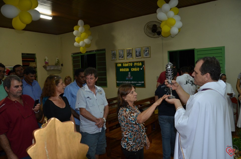 Relicário de São Luiz Orione visita capela no Potrerito