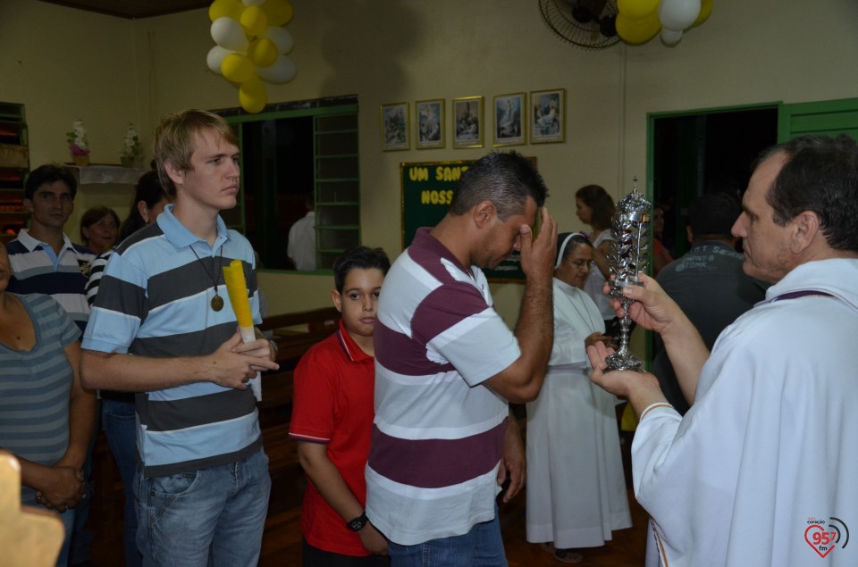 Relicário de São Luiz Orione visita capela no Potrerito