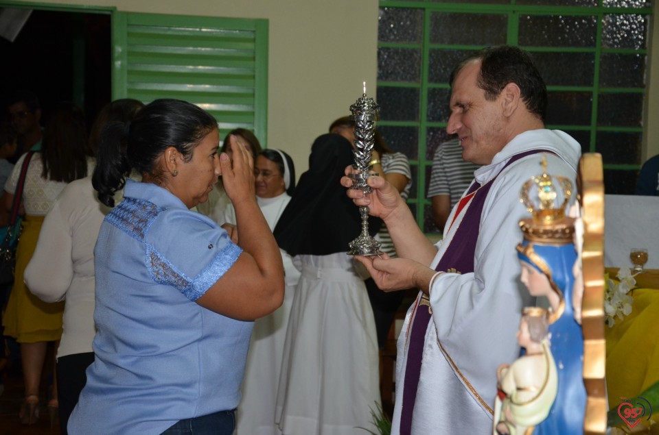 Relicário de São Luiz Orione visita capela no Potrerito